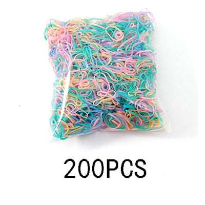Colourful Disposable Elastic Hair Band Scrunchies