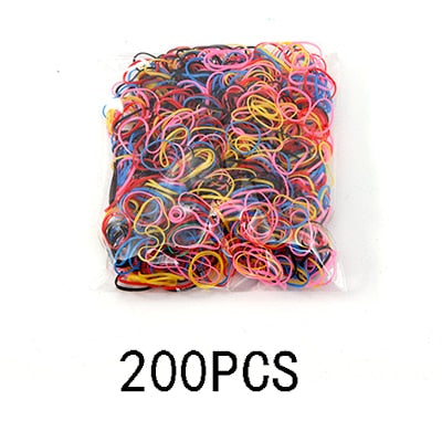 Colourful Disposable Elastic Hair Band Scrunchies