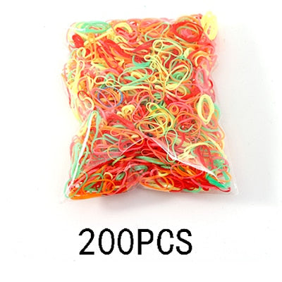 Colourful Disposable Elastic Hair Band Scrunchies