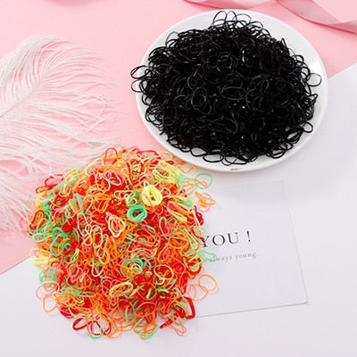 Colourful Disposable Elastic Hair Band Scrunchies