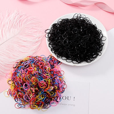 Colourful Disposable Elastic Hair Band Scrunchies