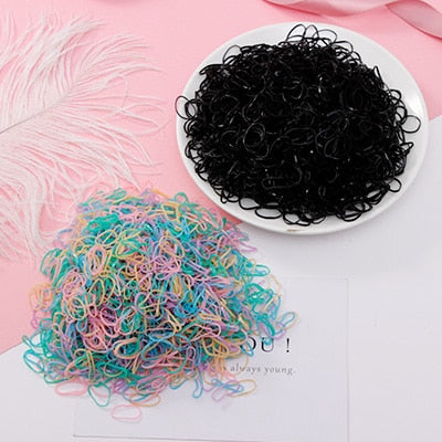 Colourful Disposable Elastic Hair Band Scrunchies