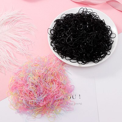 Colourful Disposable Elastic Hair Band Scrunchies