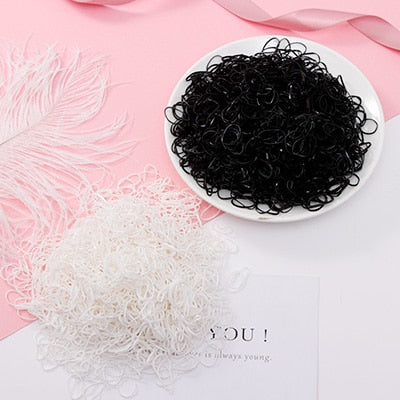 Colourful Disposable Elastic Hair Band Scrunchies