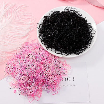 Colourful Disposable Elastic Hair Band Scrunchies
