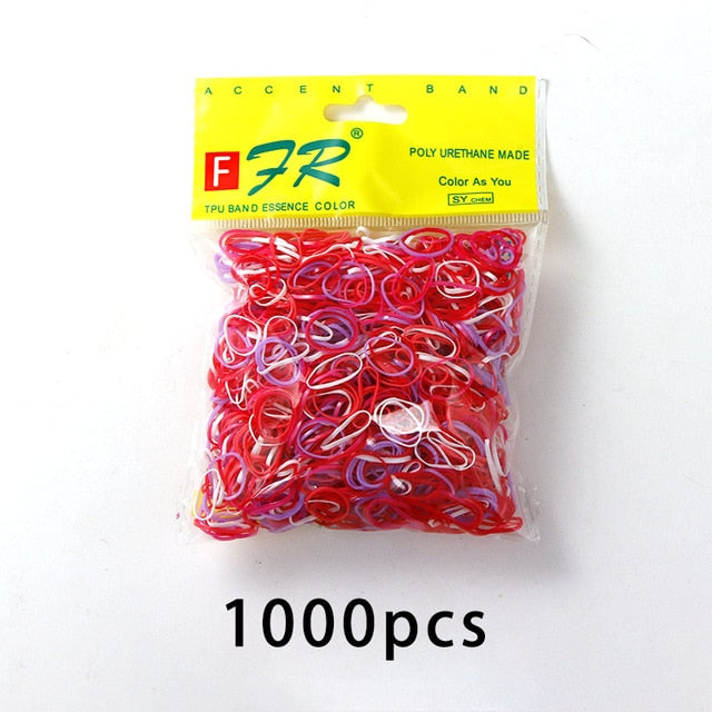 Colourful Disposable Elastic Hair Band Scrunchies