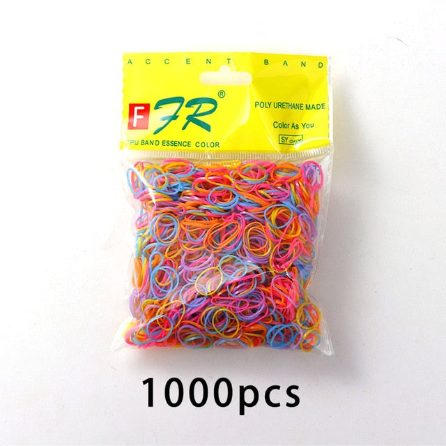 Colourful Disposable Elastic Hair Band Scrunchies