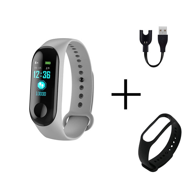Smart Sports watch blood pressure heart rate monitor message reminder Bluetooth waterproof
