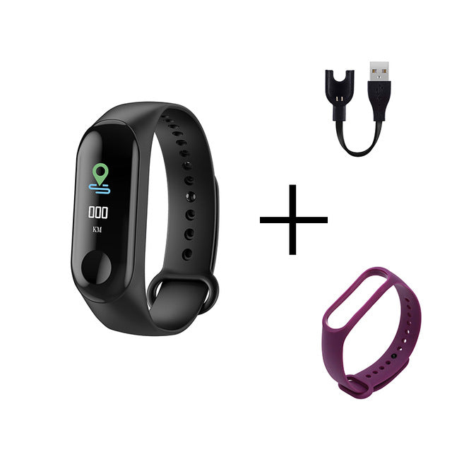 Smart Sports watch blood pressure heart rate monitor message reminder Bluetooth waterproof