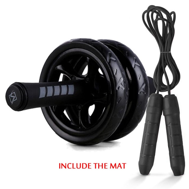 New 2 in 1 Ab Roller&Jump Rope For Arm Waist Leg Exercise Fitness Equipment