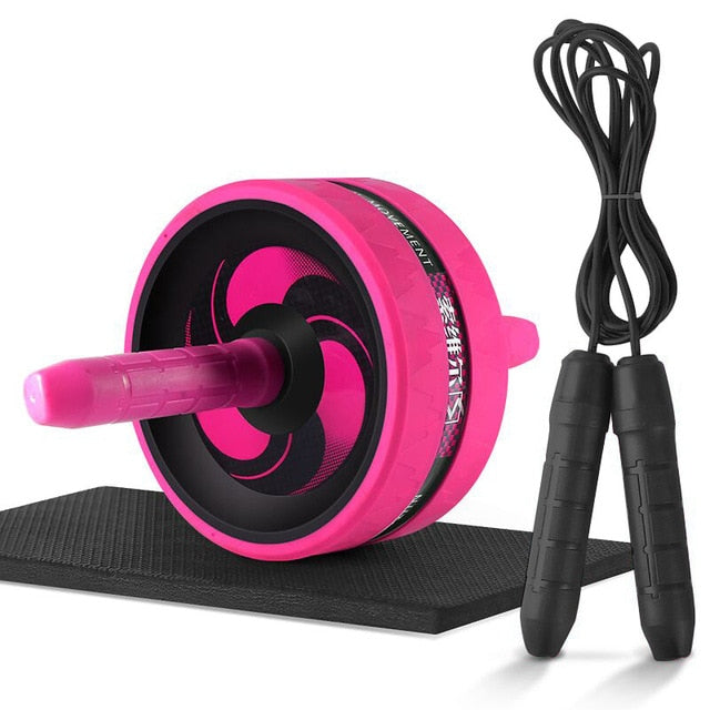 New 2 in 1 Ab Roller&Jump Rope For Arm Waist Leg Exercise Fitness Equipment