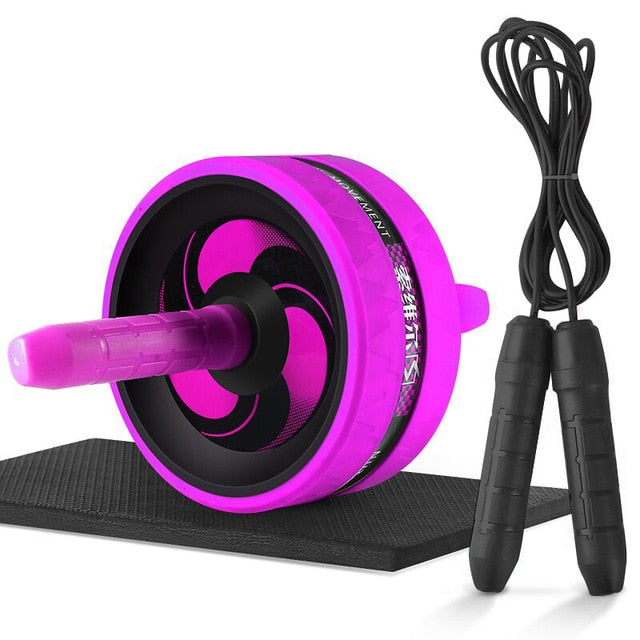 New 2 in 1 Ab Roller&Jump Rope For Arm Waist Leg Exercise Fitness Equipment