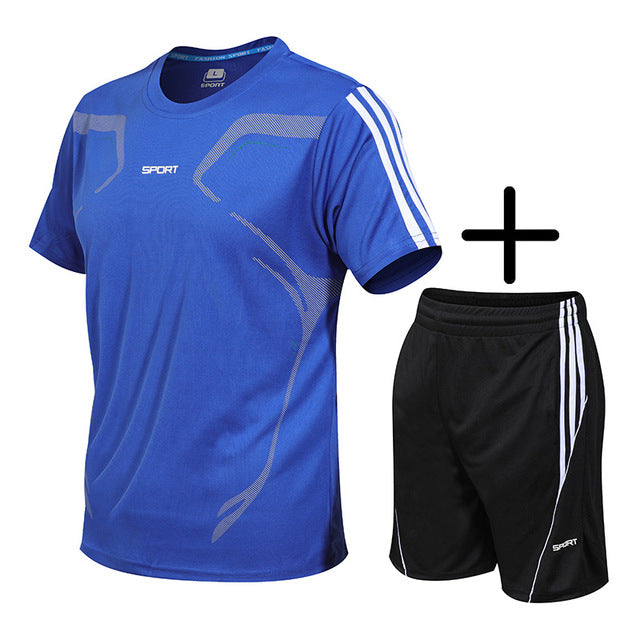 Men Sweat Suit Casual Sets Quick Drying Sport suits
