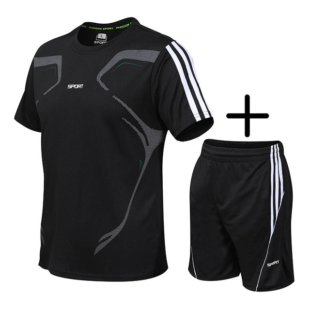 Men Sweat Suit Casual Sets Quick Drying Sport suits