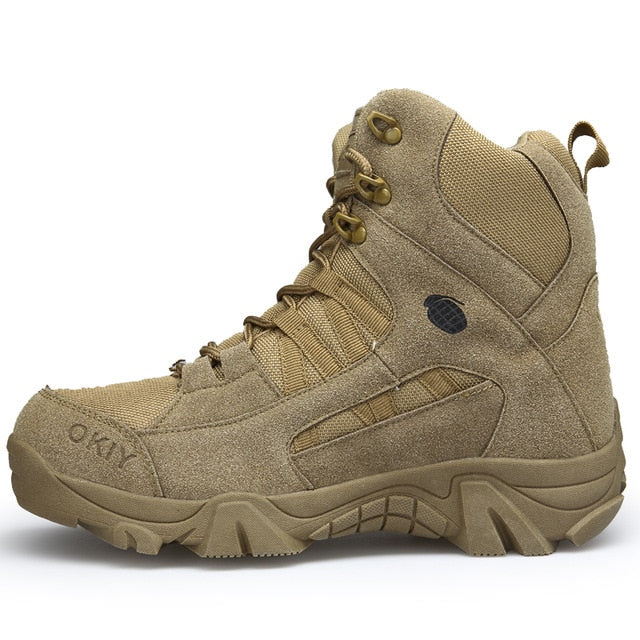 Winter Boots Men Warm Fur Snow High Quality Cow Suede Leather