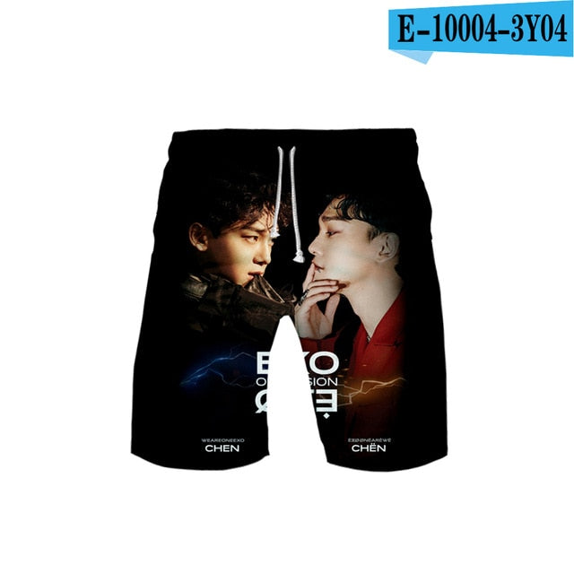 Kpop EXO 3D Printed Fashion Two Piece Set Streetwear Clothes