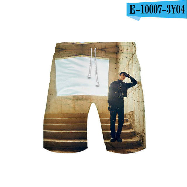 Kpop EXO 3D Printed Fashion Two Piece Set Streetwear Clothes