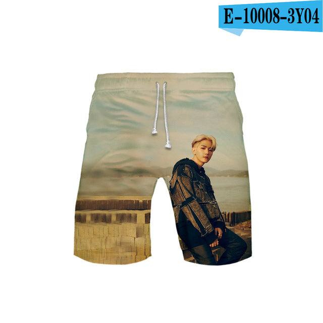 Kpop EXO 3D Printed Fashion Two Piece Set Streetwear Clothes