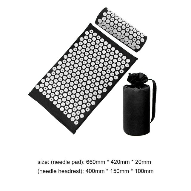 Massager Cushion Massage Yoga Mat Acupressure Relieve Stress Back Body Pain