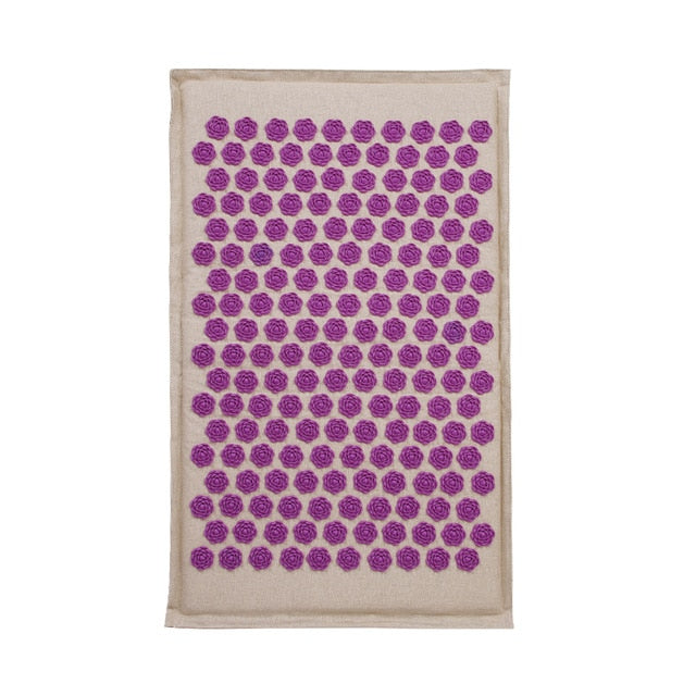 Spike Mat Acupressure Mat, Massage Mat Acupuncture Pillow Set Yoga Mat Needle Relieve Back, Neck and Sciatic Pain, Relax Muscles