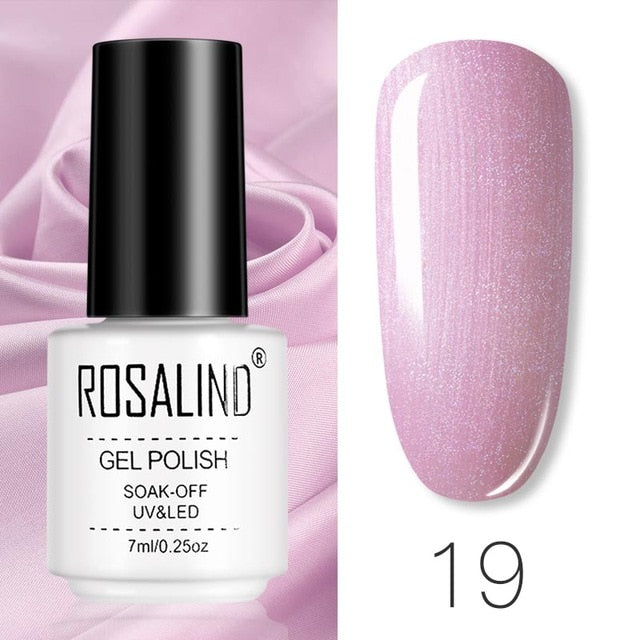 ROSALIND Gel Polish Set Manicure for Nails Semi Permanent Vernis top coat UV LED Gel Varnish Soak Off Nail Art Gel Nail Polish