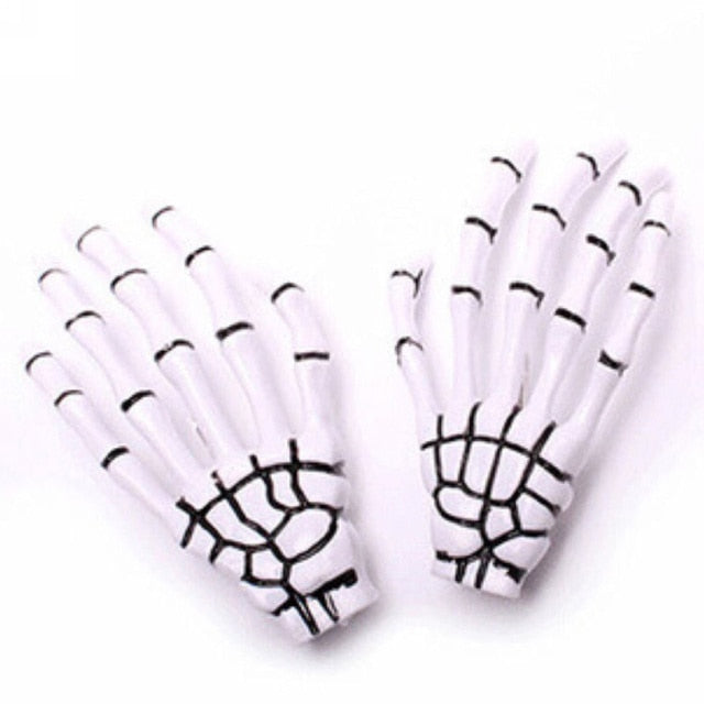 2 PCS/SET New Skull Hand Bone Hairpin Gripper Ghost Skeleton Hair Clips Hairclips Bone Claw Hair Accessories