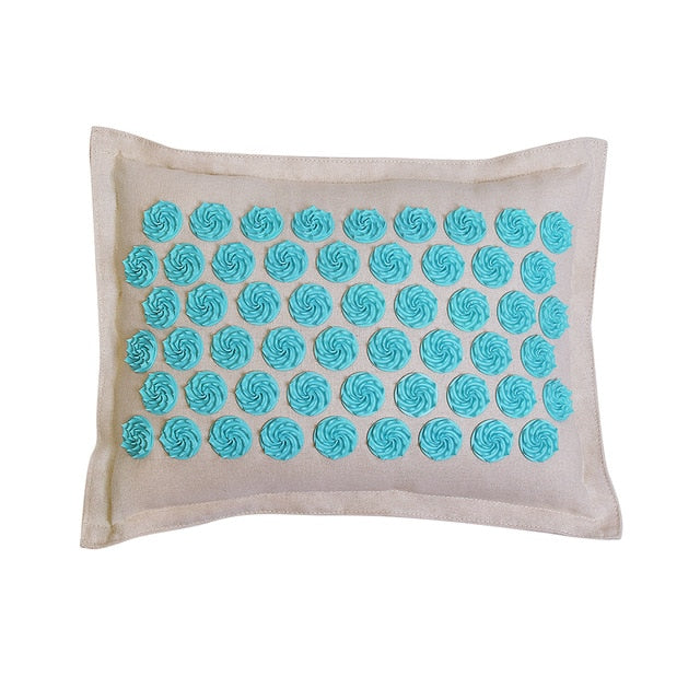 Spike Mat Acupressure Mat, Massage Mat Acupuncture Pillow Set Yoga Mat Needle Relieve Back, Neck and Sciatic Pain, Relax Muscles