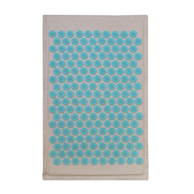 Spike Mat Acupressure Mat, Massage Mat Acupuncture Pillow Set Yoga Mat Needle Relieve Back, Neck and Sciatic Pain, Relax Muscles