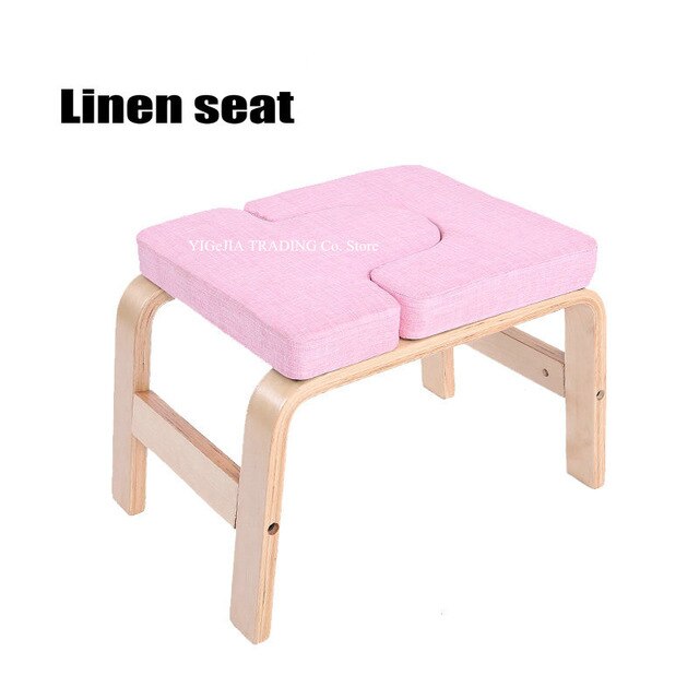 Yoga Headstand Bench, Solid Birch Wood Inversion Chair
