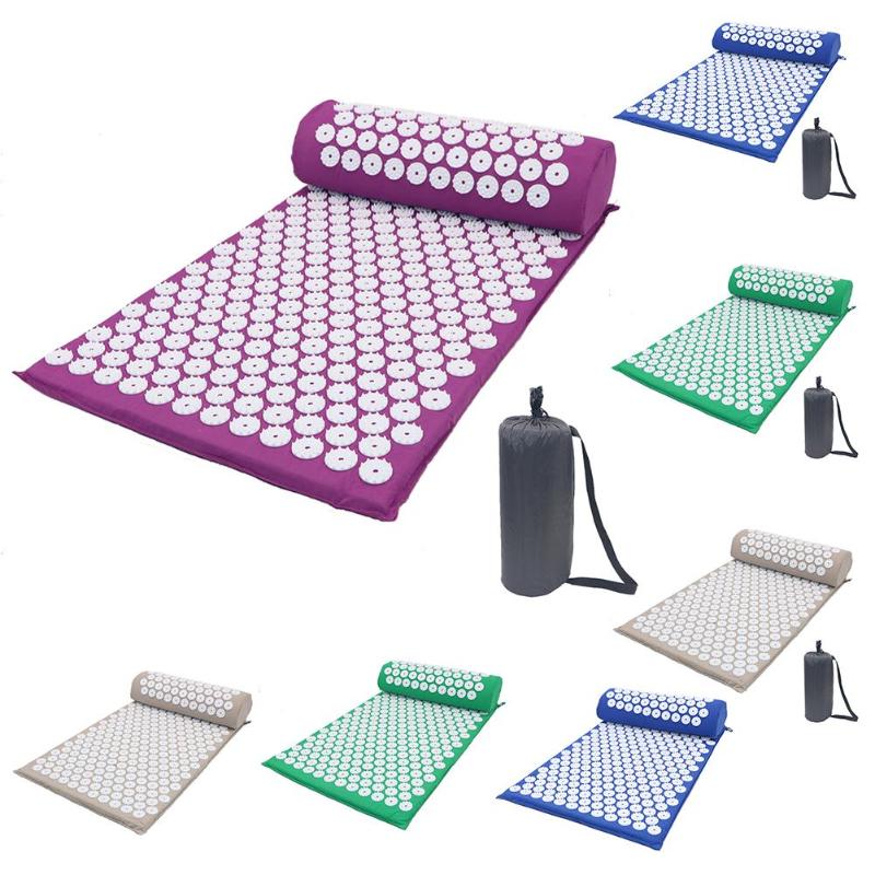 Massager Cushion Massage Yoga Mat Acupressure Relieve Stress Back Body Pain