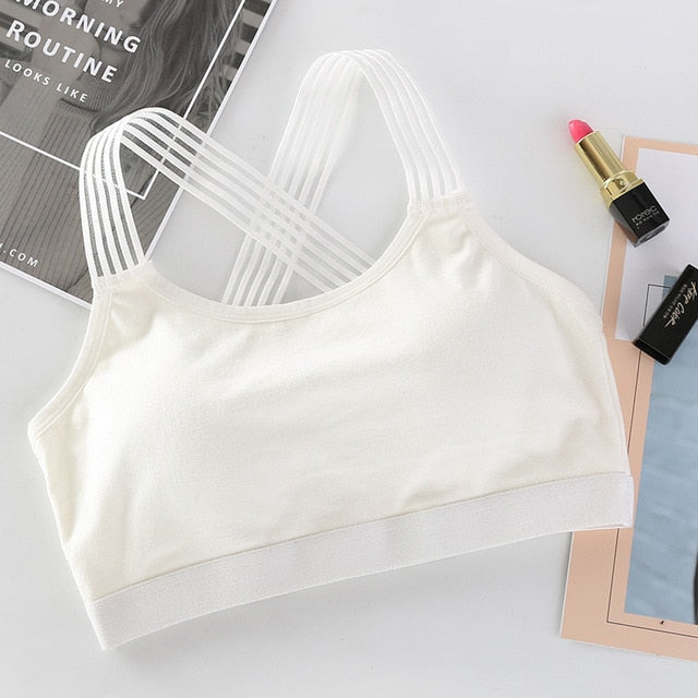 Sexy Cross Back Straps Sports Bra Shockproof Breathable