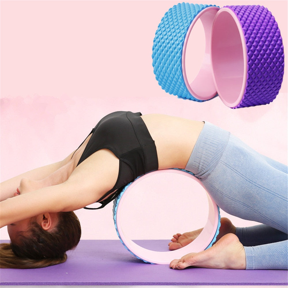 Yoga Wheel Backbend Artifact for Beginners Open Back Massage
