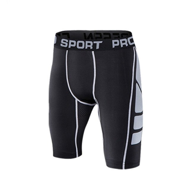 Mens Compression Shorts 2XL 3XL 90KG Male Fitness Casual Short Wear Under Base Layer Skinny Men Gym Sports Elastic White Legging
