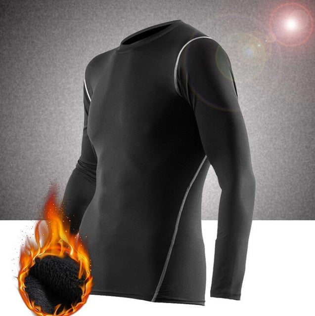 Aismz Winter Thermal Underwear Men Fleece Legging