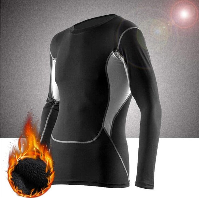 Aismz Winter Thermal Underwear Men Fleece Legging
