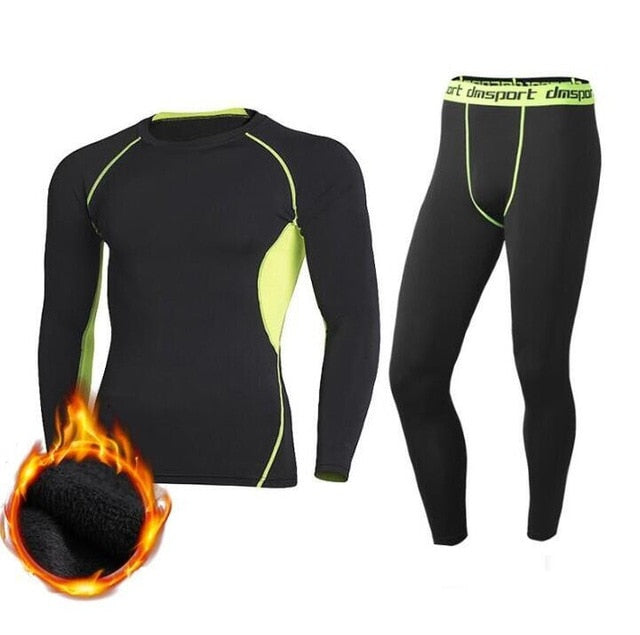Aismz Winter Thermal Underwear Men Fleece Legging