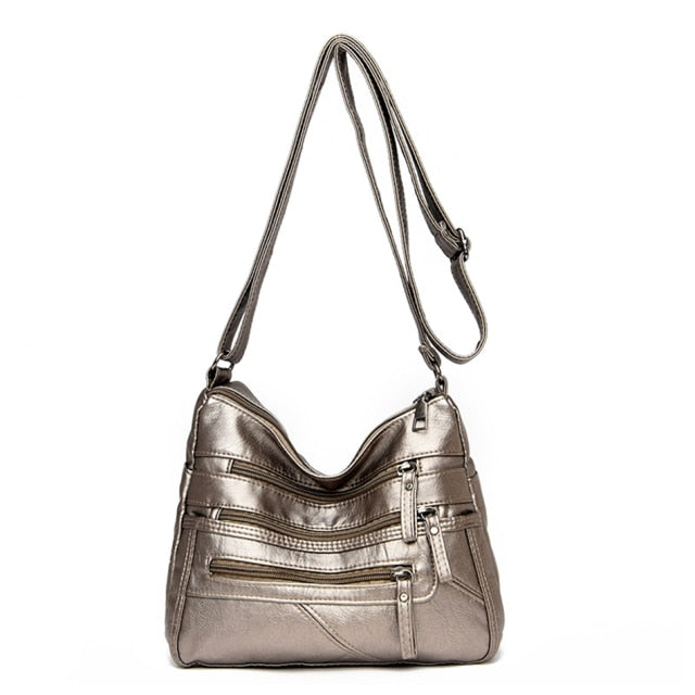 2021 Women Shoulder Bag Leather Luxury Handbags Women's Bags Designer Shoulder Crossbody Bag Female Fashion Female for Ladies
