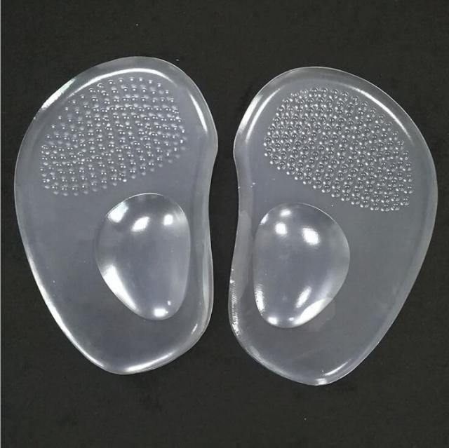 1 Pair Women Soft Silicone Gel Cushion Insoles Metatarsal Support Insert Pad Shoes Insoles