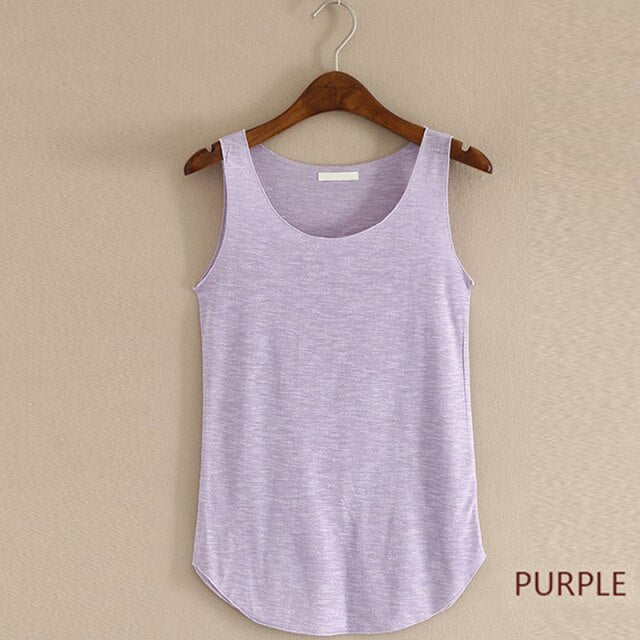 2021 Women's Tube Top For Girls Female Tank Tops Summer Loose Casual O-Neck Sleeveless T-Shirt Fashion Solid Color Cotton Vest