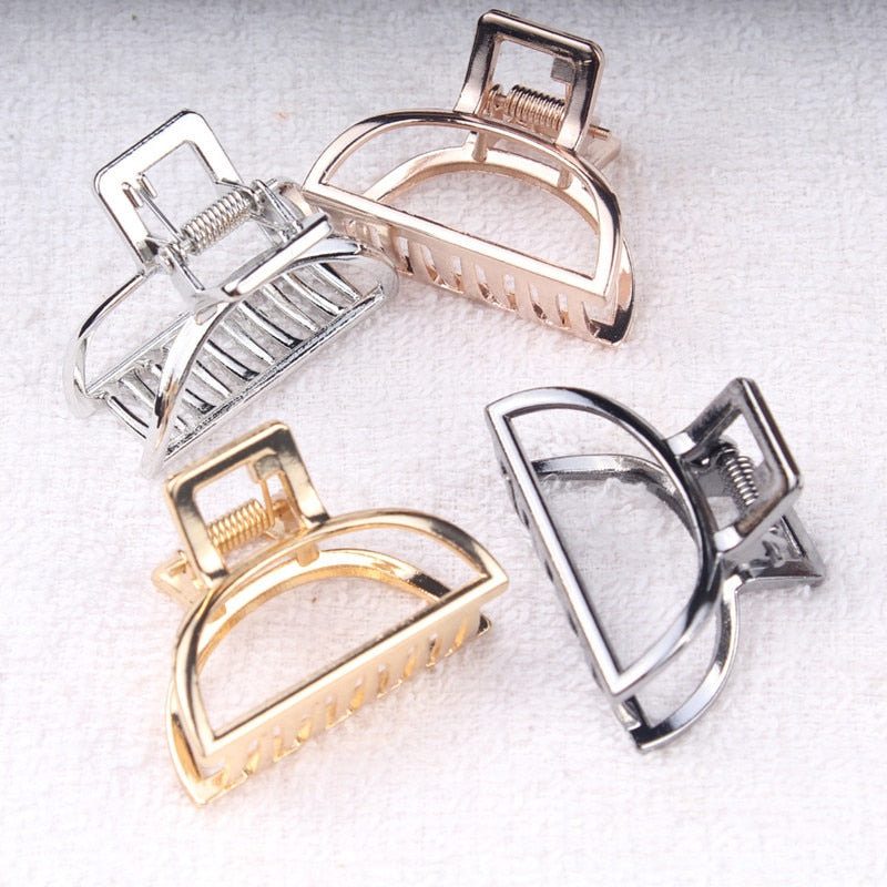 1Pcs Hair Accessories for Women Metal Modern Stylish Hair Claw Hair Clips Bun Pony Tail Holder Washing Beauty Salon Hair Pin