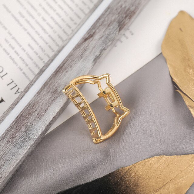 1Pcs Hair Accessories for Women Metal Modern Stylish Hair Claw Hair Clips Bun Pony Tail Holder Washing Beauty Salon Hair Pin