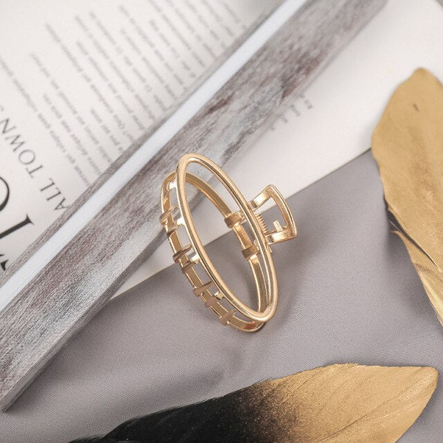 1Pcs Hair Accessories for Women Metal Modern Stylish Hair Claw Hair Clips Bun Pony Tail Holder Washing Beauty Salon Hair Pin