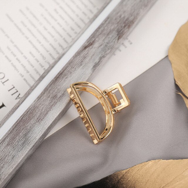 1Pcs Hair Accessories for Women Metal Modern Stylish Hair Claw Hair Clips Bun Pony Tail Holder Washing Beauty Salon Hair Pin