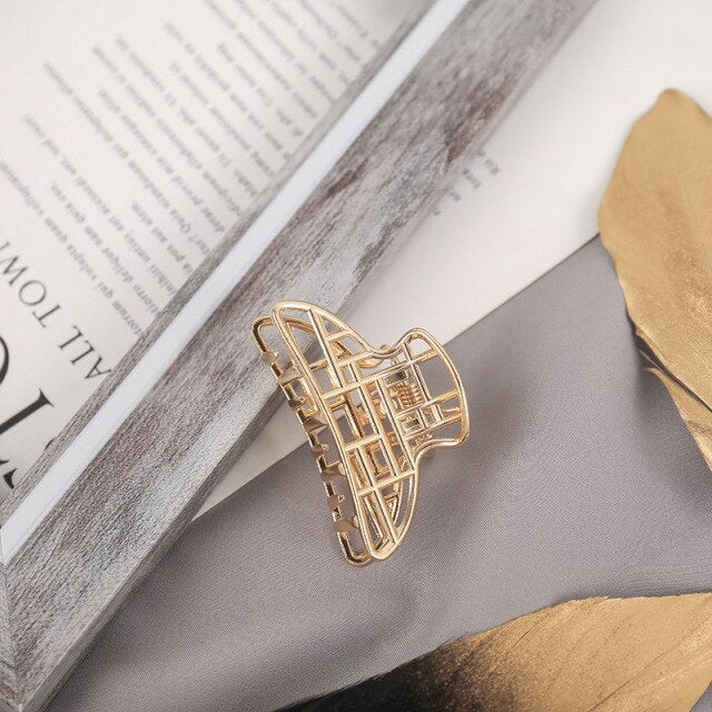1Pcs Hair Accessories for Women Metal Modern Stylish Hair Claw Hair Clips Bun Pony Tail Holder Washing Beauty Salon Hair Pin