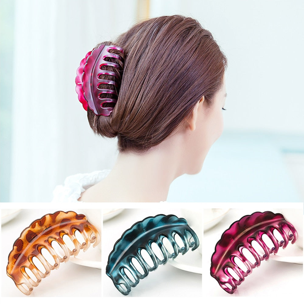 1pc Hair Clip for Women Large Size Acrylic Hairpins Girls Hair Crab Hair Claws Women Makeup s Washing Hair Accessories
