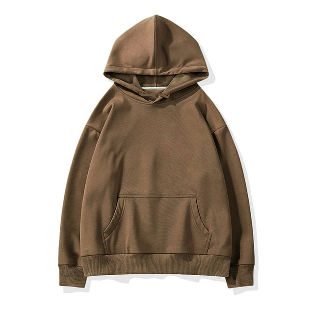 Aachoae Women Couple Hoodies Sweatshirt Fleece 100% Cotton Tracksuit Sports Sweatshirt 2021 Winter Japanese Casual Loose Jumper