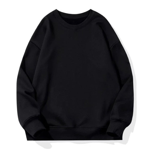 Aachoae Women Couple Hoodies Sweatshirt Fleece 100% Cotton Tracksuit Sports Sweatshirt 2021 Winter Japanese Casual Loose Jumper