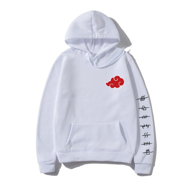Japan Anime Akatsuki Cloud Symbols Print Men Hoodies Sweatshirt Streetwear Hoodie Men Women Oversized Sweatshirt Pullover Hoody