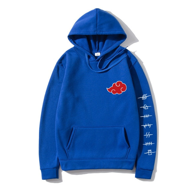 Japan Anime Akatsuki Cloud Symbols Print Men Hoodies Sweatshirt Streetwear Hoodie Men Women Oversized Sweatshirt Pullover Hoody