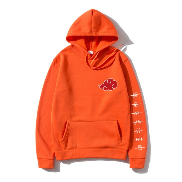 Japan Anime Akatsuki Cloud Symbols Print Men Hoodies Sweatshirt Streetwear Hoodie Men Women Oversized Sweatshirt Pullover Hoody